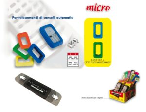 Salvatelecomando per cancelli automatici Micro conf. da 2 pz.