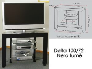 Porta tv con ruote - delta 100NF