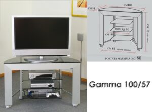 Porta tv con ruote - gamma 100